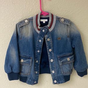 Gucci jean jacket size 18/24 month